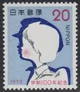 Japan Mi.Nr. 1162 100Jahre staatliches Schulsystem, Schulkind (20)