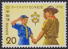 Japan Mi.Nr. 1167 50Jahre Pfadfinderbewegung in Japan (20)