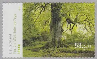 D,Bund Mi.Nr. 2986 a.Ro. Wohlfahrt, Blühende Bäume, Linde, skl.aus Rolle (58+27)