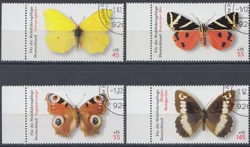 D,Bund Mi.Nr. 2500-03 Wohlfahrt 2005, Schmetterlinge (4 Werte)