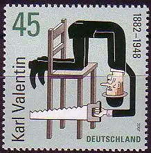 D,Bund Mi.Nr. 2610 125. Geburtstag Karl Valentin (45)