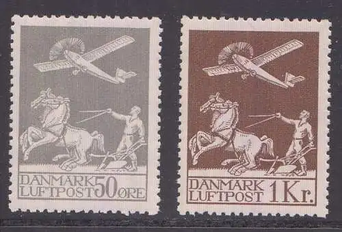 Dänemark Mi.Nr. 180 - 181 Flugpostmarken