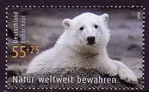 D,Bund Mi.Nr. 2656 Umweltschutz, Eisbär Knut, Berliner Zoo (55+25)