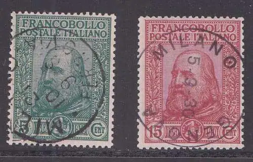 Italien Mi.Nr. 95 - 96, 50. Jahrestag der Befreiung Siziliens, Garibaldi