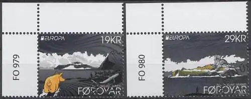 Färöer MiNr. 1040-1041 Europa 2022, Geschichten und Mythen (2 Werte)