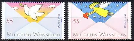 D,Bund Mi.Nr. 2790-91 Post Grußmarken (2 Werte)