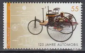 D,Bund Mi.Nr. 2867 125 J. Automobil, Benz-Patent-Motorwagen (55)