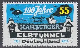 D,Bund Mi.Nr. 2890 100 J. Hamburger Elbtunnel (55)