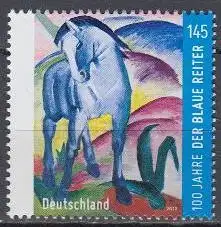 D,Bund Mi.Nr. 2911 Künstlergruppe Der blaue Reiter, Blaues Pferd von Marc (145)