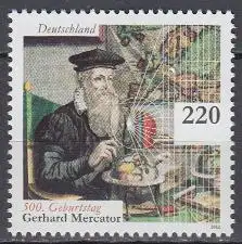 D,Bund Mi.Nr. 2918 Gerhard Mercator, Mathematiker und Geograph (220)