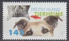 D,Bund Mi.Nr. 2945 Tierheime, Hund, Katze, Fisch (145)