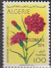 Algerien Mi.Nr. 628 Gartenschau Floralies 1974, Nelken (1,00)