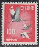 Japan Mi.Nr. 1007A Freim. Kraniche (100)