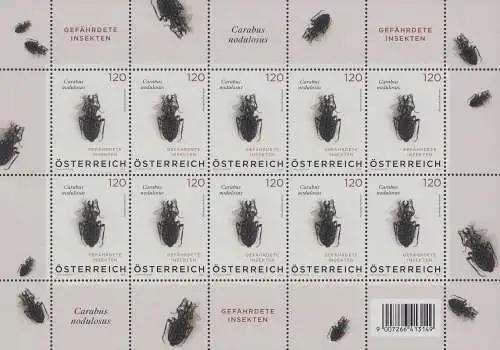 Österreich MiNr. (noch nicht im Michel)  Käfer, Carabus nodulosus (Klbg.)