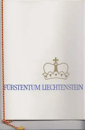 Liechtenstein Heft "Überreicht von der Fürstlichen Regierung" mit Marken aus den