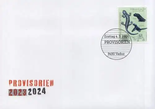 Liechtenstein MiNr. 2116-2119 Freim. Provisorien (Marken mit Aufdruck) [4 FDC]