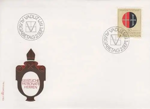 Liechtenstein Mi.Nr. 548-50 Geistliche Patronatsherren (III) (3 Briefe)