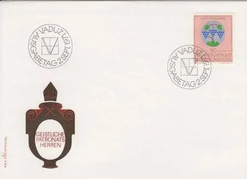 Liechtenstein Mi.Nr. 548-50 Geistliche Patronatsherren (III) (3 Briefe)