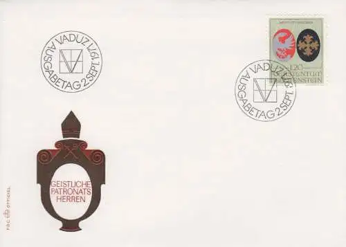 Liechtenstein Mi.Nr. 548-50 Geistliche Patronatsherren (III) (3 Briefe)