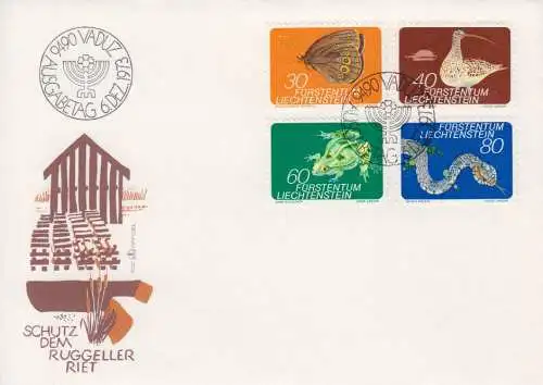 Liechtenstein Mi.Nr. 591-94 Kleinfauna (I) (4 Werte)