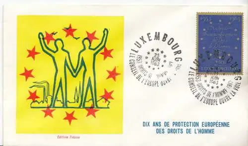 Luxemburg Mi.Nr. 679, 1963 10 Jahre Konvention für Menschenrechte