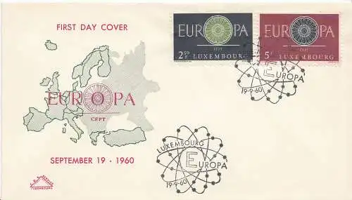 Luxemburg Mi.Nr. 629-30 Europa 1960 (2 Werte)