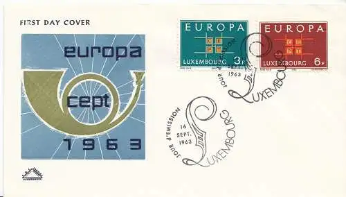 Luxemburg Mi.Nr. 680-81 Europa 1963 (2 Werte)