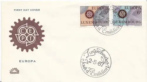 Luxemburg Mi.Nr. 748-49 Europa 1963 (2 Werte)