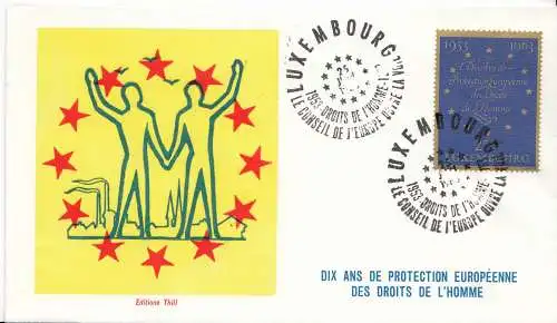 Luxemburg Mi.Nr. 679, 1963 10 Jahre Konvention für Menschenrechte