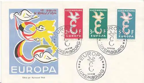 Luxemburg Mi.Nr. 590-92 Europa 1959 (3 Werte)