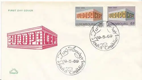 Luxemburg Mi.Nr. 788-89 Europa 1969 (2 Werte)