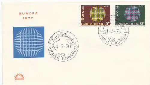 Luxemburg Mi.Nr. 807-08 Europa 1970(2 Werte)