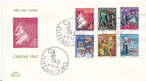 Luxemburg Mi.Nr. 717-22, 1965 Caritas (6 Werte)