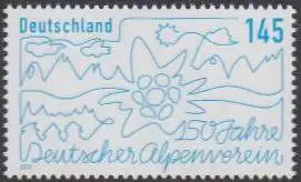 D,Bund MiNr. 3456 Deutscher Alpenverein, Alpenpanorama, Edelweiß (145)
