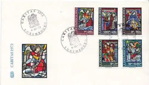 Luxemburg Mi.Nr. 853-57, 1972 Caritas