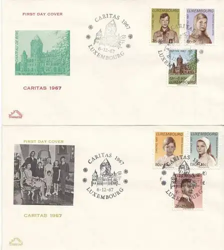 Luxemburg Mi.Nr. 759-64, 1967 Caritas (6 Werte)
