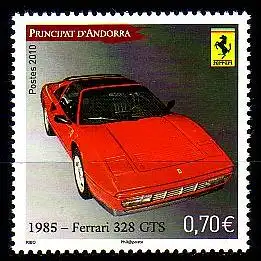 Andorra franz Mi.Nr. 717 Automobile, Ferrari 328 GTS (0,70)