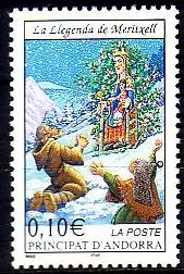 Andorra frz. Mi.Nr. 580 Freim. Sagen + Leg., Legende von Meritxell (0,10)