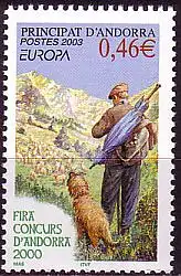 Andorra frz. Mi.Nr. 601 Europa 03, Werbeplakat Landwirtschaftsfest (0,46)