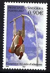 Andorra frz. Mi.Nr. 604 Leichtathletik WM, Stabhochsprung (0,90)