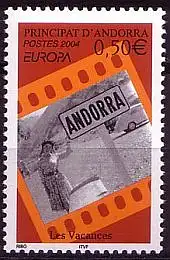 Andorra franz Mi.Nr. 615 Europa 2004: Ferien - Touristin (0,50)