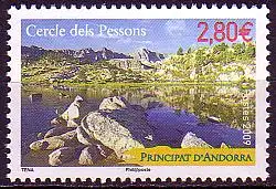Andorra franz Mi.Nr. 697 Tourismus, Bergregion Cercle dels Pessons (2,80)