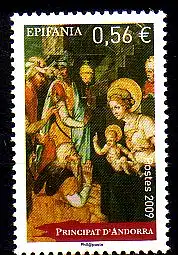 Andorra franz Mi.Nr. 701 Weihnachten, Anbetung der Hl. Drei Könige (0,56)