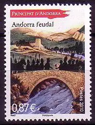 Andorra franz Mi.Nr. 723 Andorra zur Feudalzeit: Landschaft (0,87)