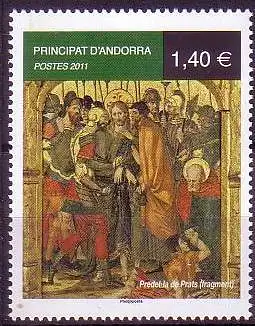 Andorra franz Mi.Nr. 727 Altarbild, St. Michaels-Kirche, Pats (1,40)