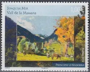 Andorra franz Mi.Nr. 741 Massanatal, Gemälde von Jochim Mir (1,00)