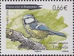 Andorra franz Mi.Nr. 772 Vögel, Blaumeise (0,66)