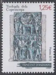 Andorra franz MiNr. 789 Treffen der Co-Fürsten Andorras, Gedenksäule (1,25)