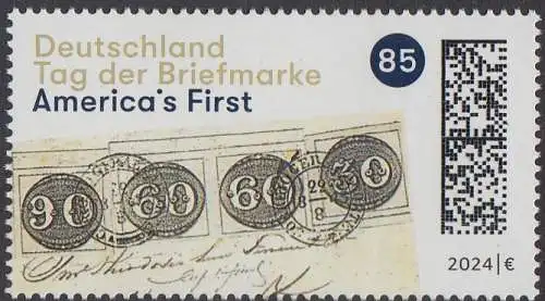 D,Bund Mi.Nr. 3822 Tag der Briefmarke 2024: America´s First (85)