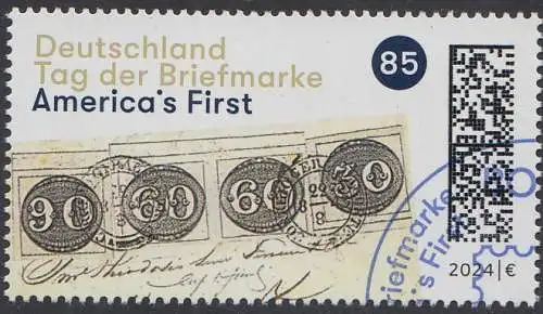 D,Bund Mi.Nr. 3822 Tag der Briefmarke 2024: America´s First (85)